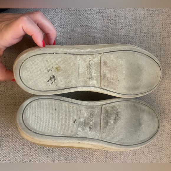 Saint Laurent Gold Sneakers 36 - Picture 3 of 9